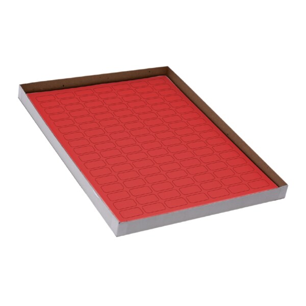 Cryo Label Laser Sheets 24x13mm for 0.5ml Tubes Red